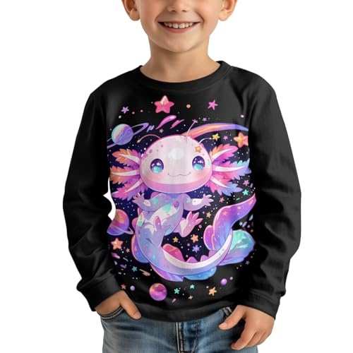 Image of Uourmeti Girls Graphic Tees Long Sleeve T Shirts for Teens Casual Tshirts Junior Sportswear Fall Tops