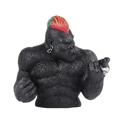Modern and Simple Resin Crafts Fury King Kong Gorilla Statue Creative Home Animal Statue Home Decoration Living Room Office Decoration Cover