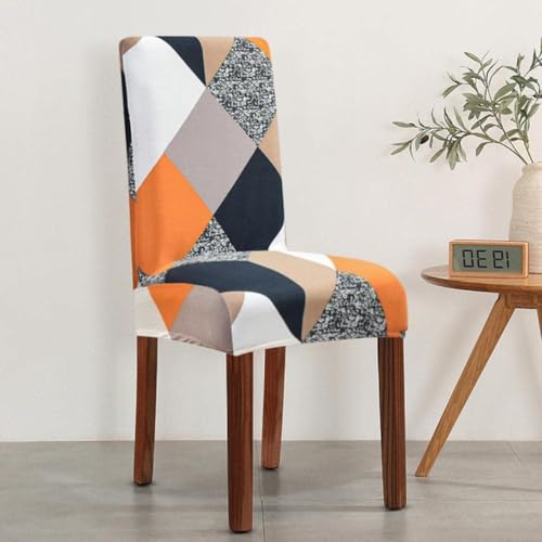 Image of P-PLUS INTERNATIONAL Office Chair Cover Dinning Chair Cover Seat Covers for Dining Chairs Rolling Chair Cover Computer Chair Cover Chair Cover 1 Piece Cover for Office Chair (Set of 1)