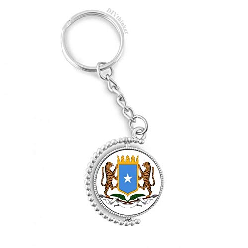 Somalie National Emblem Porte-clé Cadeau Culturel Unique Multicolore