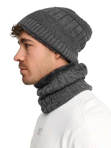 Ensemble Hiver Bonnet et écharpe Indicode protégeant du froid glacial - 5