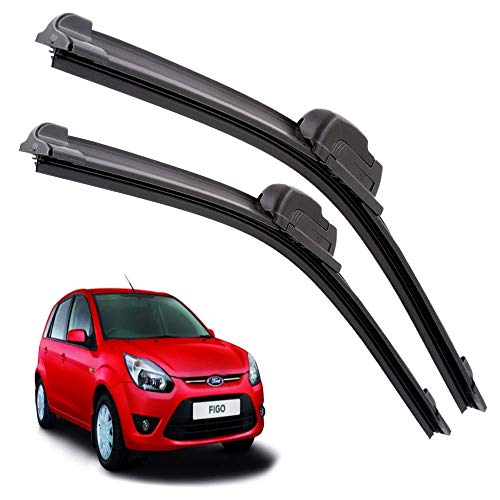 Image of Euro Care Windshield Car Wiper Blades Compatibility With Figo (Model : 2012-2017) - Set of 2Pc (D-22,P-16)