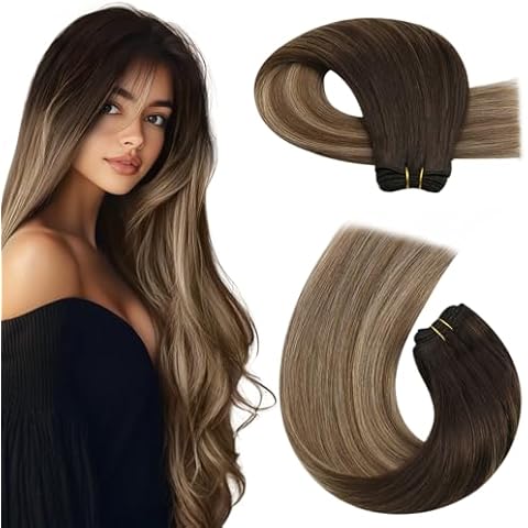 Moresoo Ombre Weft Hair Extensions 18inch Cover