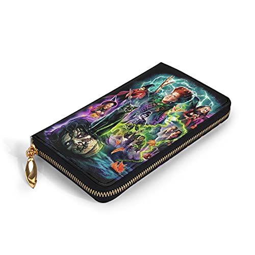 CYOIDAI IFJIGLAKW Classic Leather Moneybag Personalized Zip Leather Wallet Long Clutch Purse Coin Pocket3