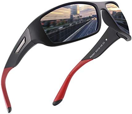 PUKCLAR Polarized Sports Sunglasses for Men and Women - Lightweight TR90 Frame, UV400 Protection, Ideal for Driving, Running, Cycling & Golf