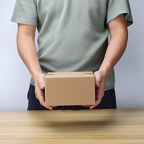 CRUGLA Shipping Corrugated Boxes Mailers 7x5x4 inch, Kraft Cardboards Packing Boxes for Business, Home, Packs of 25 - Thumbnail 4