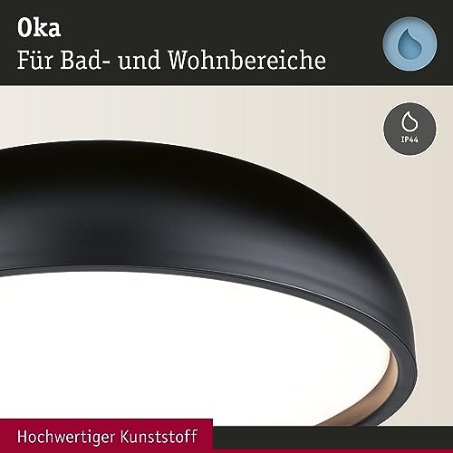 Paulmann Oka Plafoniera Led IP44 Cct Nero - 3