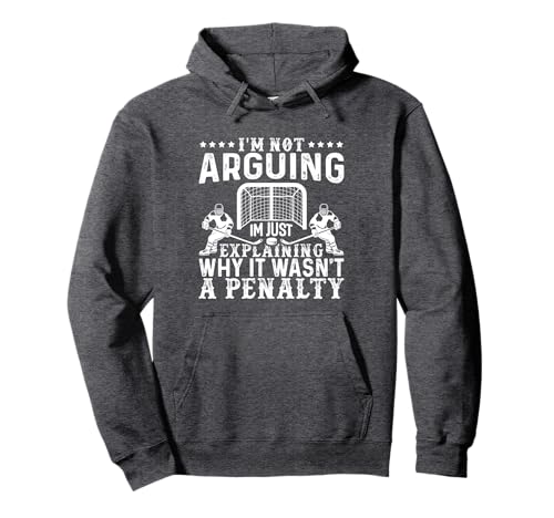 Hockey Player Arguing Gift Funny Ice Hockey Pullover Hoodie
