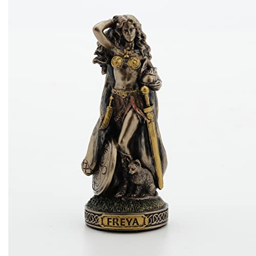 Veronese Design 3 3/8 Inch Freya The Norse Goddess of Love Hand Painted Polyresin Miniature Figurine