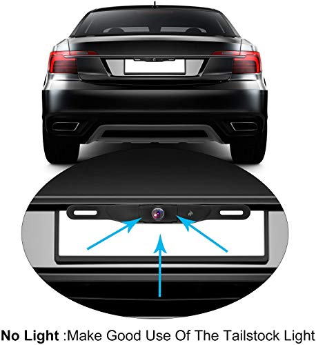 B-Qtech Vehicle License Plate Backup Camera, Rear View Camera Waterproof Hd Color Night Vision Wide Viewing Angle, Back Up Camera For Car/Suv/Rv Reversing Parking #TOP5