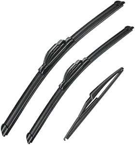 3 wipers Replacement for 2006-2011 Mini Coope, Windshield Wiper Blades Original Equipment Replacement - 19"/18"/10" (Set of 3) U/J HOOK