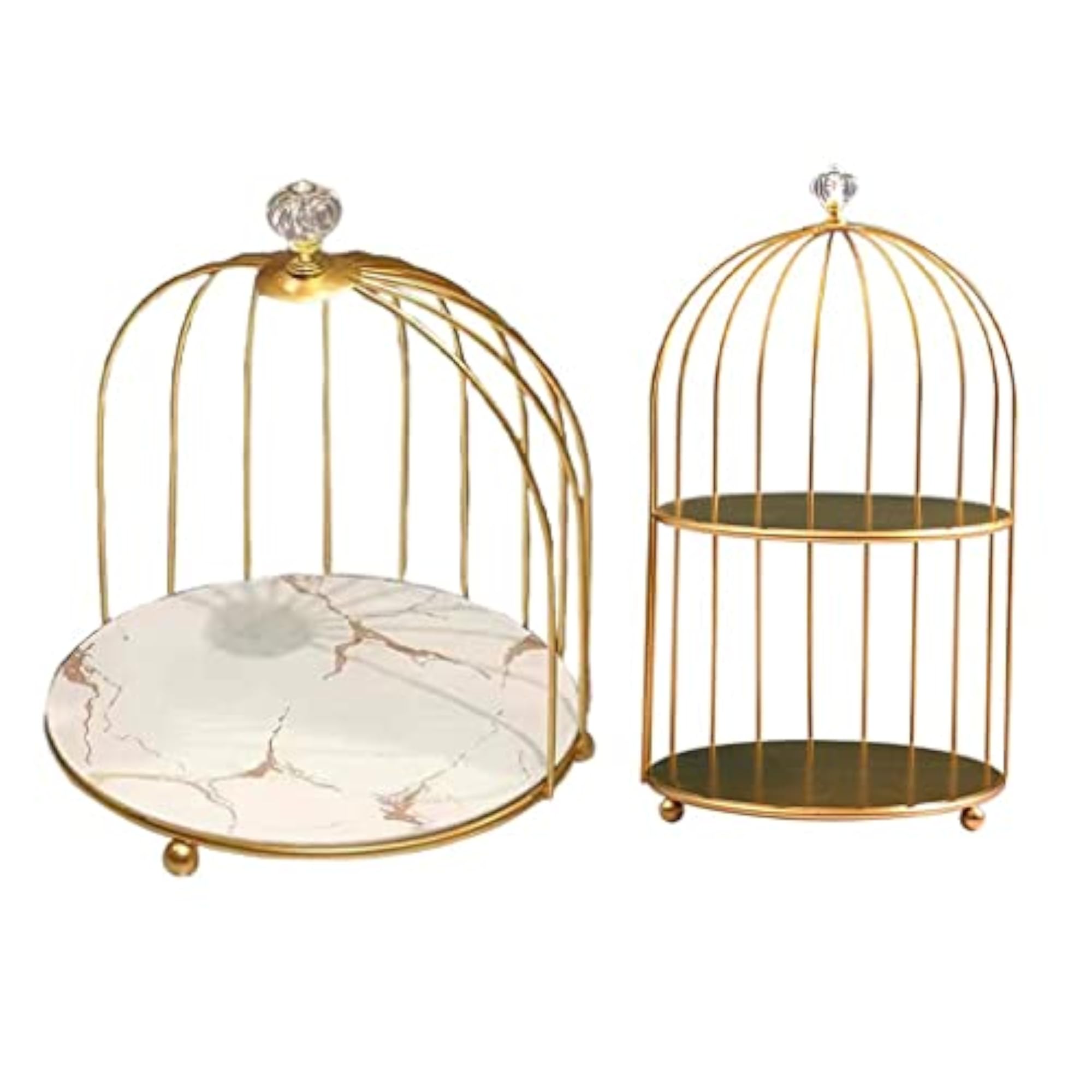 Bird Cage Desktop Perfume Organizer, 1 and 2 Tiers