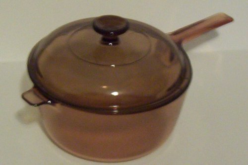 Corning Vision Amber 2.5L Covered Sauce Pan With Lid #TOP1