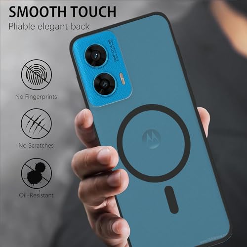 Image of amazon basics Luxury Paper Thin Case Cover for Moto G96 5G | Matte Finish | Compatible with magsafe | (Black, Moto G96 5G)