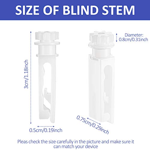 image for Leinuosen Vertical Blind Stem Replacement White Stems for Vertical Win