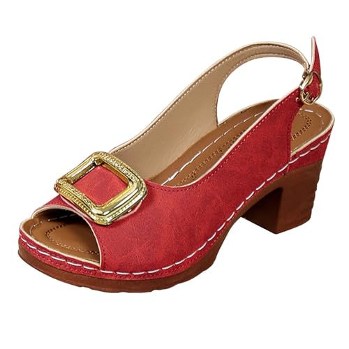 Sandale talon style européen avec bride originale en arête de poisson