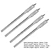 Spade Drill Bit Set,4Pcs Spade Drill Bit Set 10mm Paddle Flat Bits High Carbon Steel Paddle Flat Bits High Carbon Steel 3-Point Woodworking Drilling Tool
