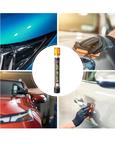 Image of Car Paint Tester, Magnetic Coating Thickness Gauge for Automotive, Portable Paint Thickness Measurement Tool with Color-Coded Assessment, Manual Operation for Vehicle Inspection