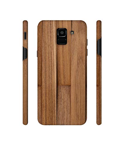 Image of Amazon Brand - Solimo Designer Wooden Art 3D Printed Hard Back Case Mobile Cover for Samsung Galaxy J6