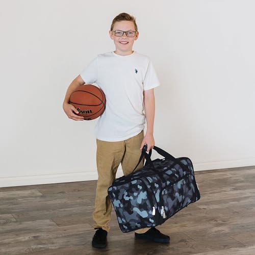Image of Wildkin Kids Weekender Duffel Bag - Carry-On Size for School, Travel, & Sleepovers
