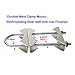 UngSung Double Antenna Mast Clamp Kit Anti-Rust Steel V Jaw Block with U Bolts for TV CB Ham Satellite Antenna Mount Bracket (2 Set)
