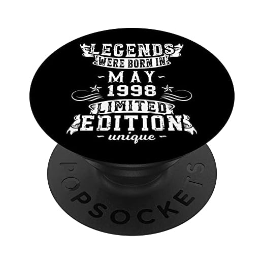 Cumpleaños Mayo 1998 Edición Limitada Regalo Legend May PopSockets PopGrip Intercambiable