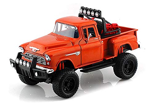 Auto a Escala 1:24 Chevy 5100 1955 Naranja miniatura 2