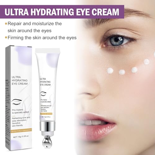 Hydrating Eye Cream for Dry Eye,Retinol Eye Cream for Puffy Eye,Anti Aging Eye Cream with Nicotinamide,Fade Dark Circle & Puffy Eye - Image 4