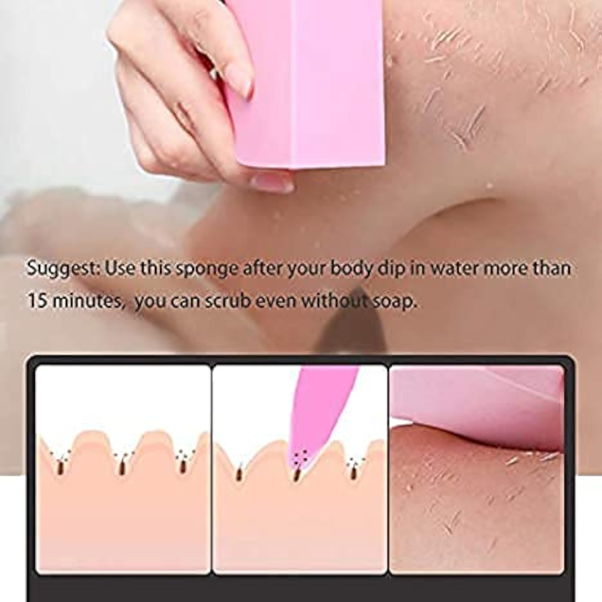 New 2021 Bath Sponge Face Scrubber and Dead Skin Remover