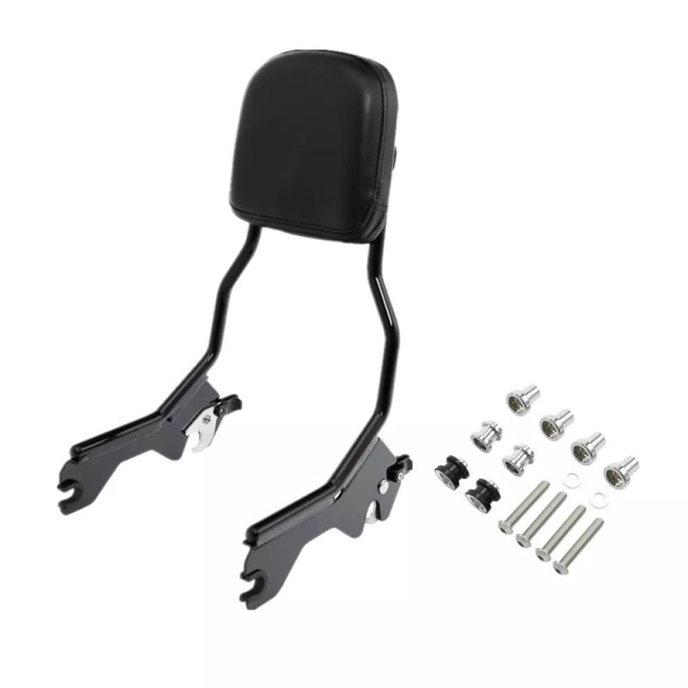 Hdkfsuj Black Upright Sissy Bar Backrest Docking Hardware Kit Compatible With Low Rider Sport Fxlr Fxlrs Flsb 2018 2024 2025(Black)