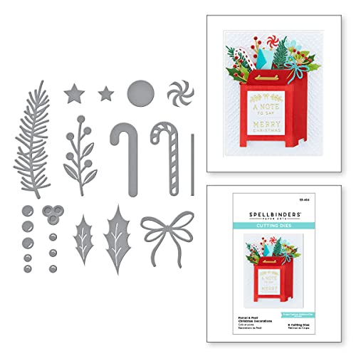 Spellbinders Parcel & Post Christmas Decorations, METAL