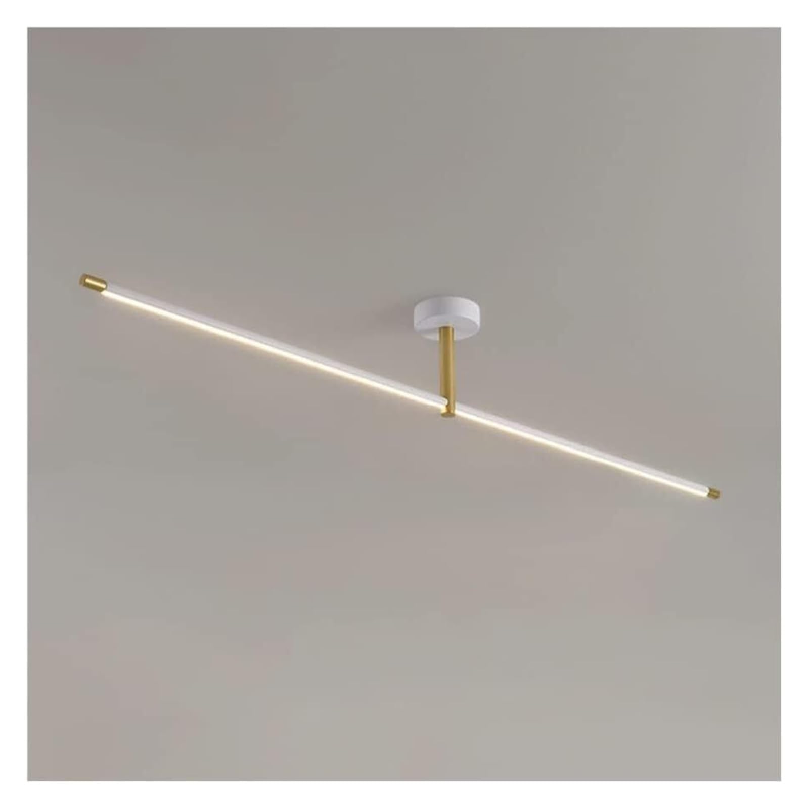 LYMSXAZOU Long Strip Ceiling Light Simple Wrought Iron Linear Lights Semi Flush Mount Lamp,Modern Pendant Lighting