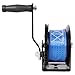 ZeHuoGe 1200LBS Hand Winch, with 19.6FT Blue Strap, Black Shell, 4.1:1 Gear Ratio Portable Winch, Two-Way Ratchet, Manual Operated Hand Crank Winch for Trailer, Boat or ATV Towing (19.6FT-1200LBS)