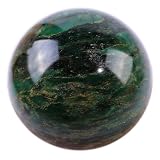 DECORN Sfera di Quarzo Verde Smeraldo - Sfera di Cristallo Naturale - Palle di Meditazione - GUARNE di ORNNEMENTO SEMPIO - Arredamento della scrivnia,50~55mm