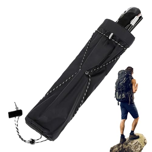 Funda para varillas de tienda de campaña e invierno con raquetas de nieve en alta montaña 6