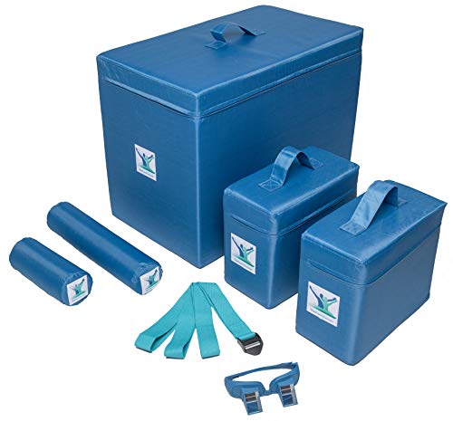 Pain Free-Posture Committed Foam Package (Blocks LARGE & 2 SMALL, Rolls LONG & SHORT, STRAP/Yoga Belt & Prism Glasses Bundle)-Used for All Posture Method Exercises-Back, Shoulder & Neck Pain