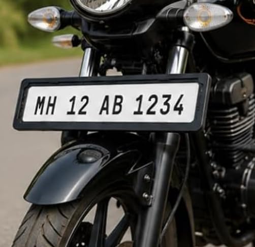 Image of HCM Number Plate Frame Set of 2 (Front & Rear) | ABS Quality Plastic | HCM High Class Materials | Easy Installation