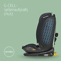 Maxi-Cosi Titan Plus i-Size, mitwachsender Kinderautositz, 15 Monat-12 Jahre (76-150 cm), G-CELL-Seitenaufprallschutz, 4 Liegepositionen, weiche Schaumstoffpolster in Kopfstütze, Authentic Graphite – Ansicht 3