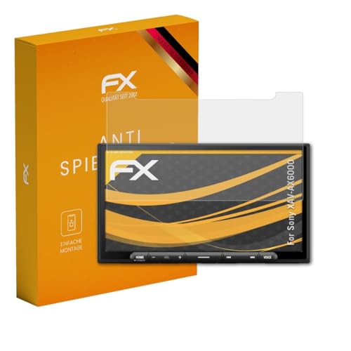 atFoliX Screen Protector compatible with Sony XAV-AX6000 Screen Protection Film, anti-reflective and shock-absorbing FX Protector Film (3X)