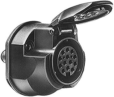 HELLA 8JB 005 949-012 Enchufe - 13polos - con desconexión de luz antiniebla trasera - Conector: contacto roscado - negro