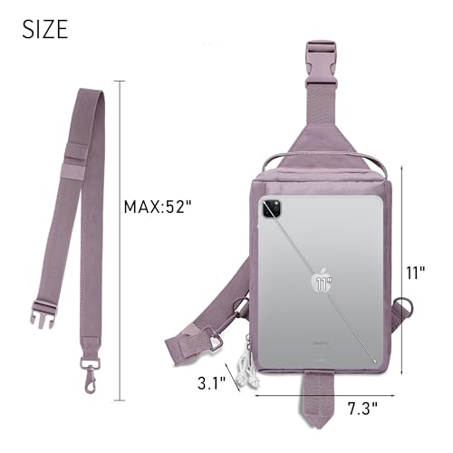 Image of FASTFAIRY Lightweight Waterproof Trendy Sling Bag: Nylon Crossbody Shoulder Purse - Traveler Commuter Women -Trip Vacation