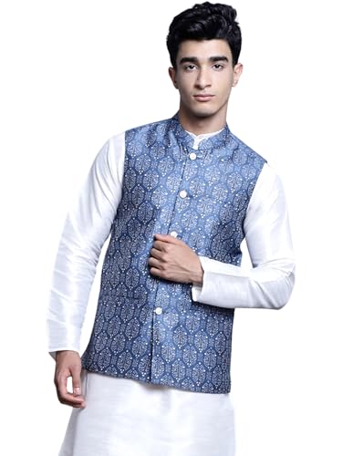 Maple Clothing Men's Traditional Indian Outerwear Vest Nehru Jacket Waistcoat