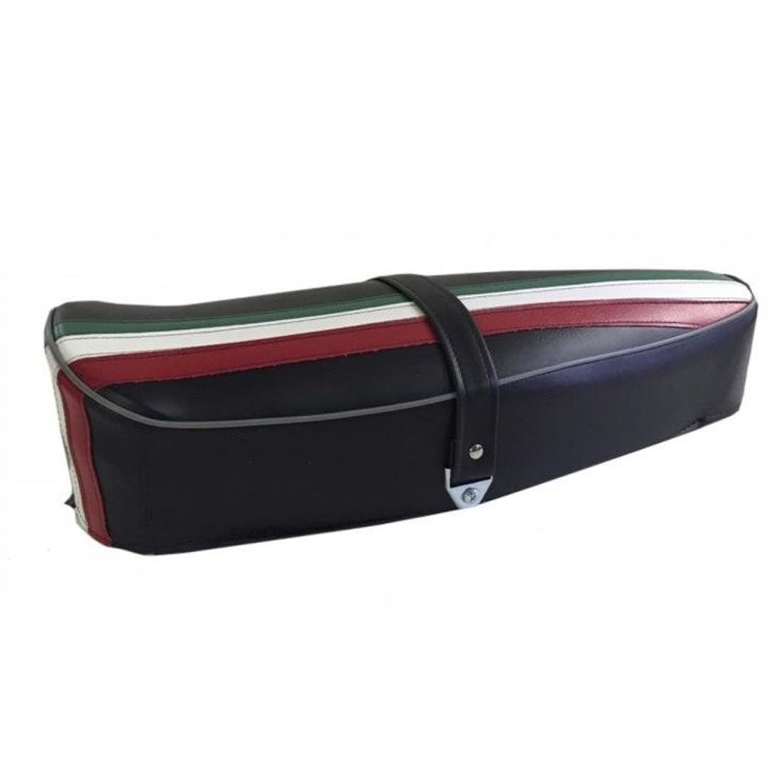 SELLA NERA 2 POSTI TRICOLORE E LEVETTA COMPATIBILE PER PRIMAVERA 125 ET3 50 R SPECIAL CON BANDIERA ITALIA
