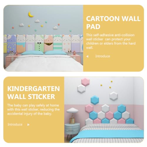 Vinilos adhesivos 3D de estrellas y luna para pared miniatura 5