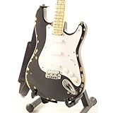  ERIC CLAPTON - Replica FENDER STRATOCASTER BLACKIE - chitarra in miniatura exclusive