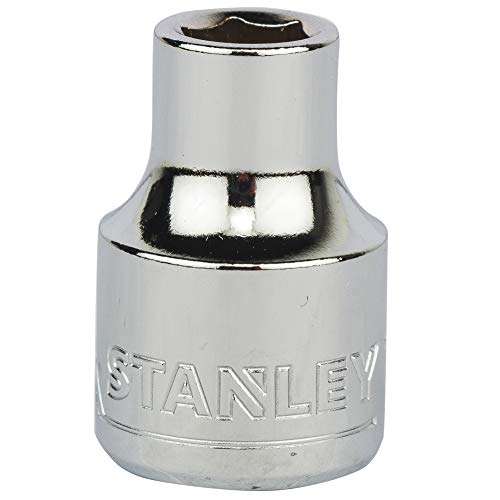 Image of STANLEY STMT72915-8B 3 /8-inch 7mm Chrome Vanadium Steel 6 Point Standard Socket (Silver)