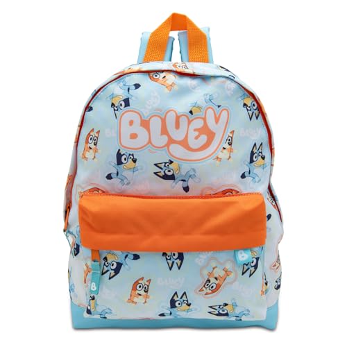 Bluey Kids Backpack Preschool Childrens Bag Boys Nursery Rucksack - Blue