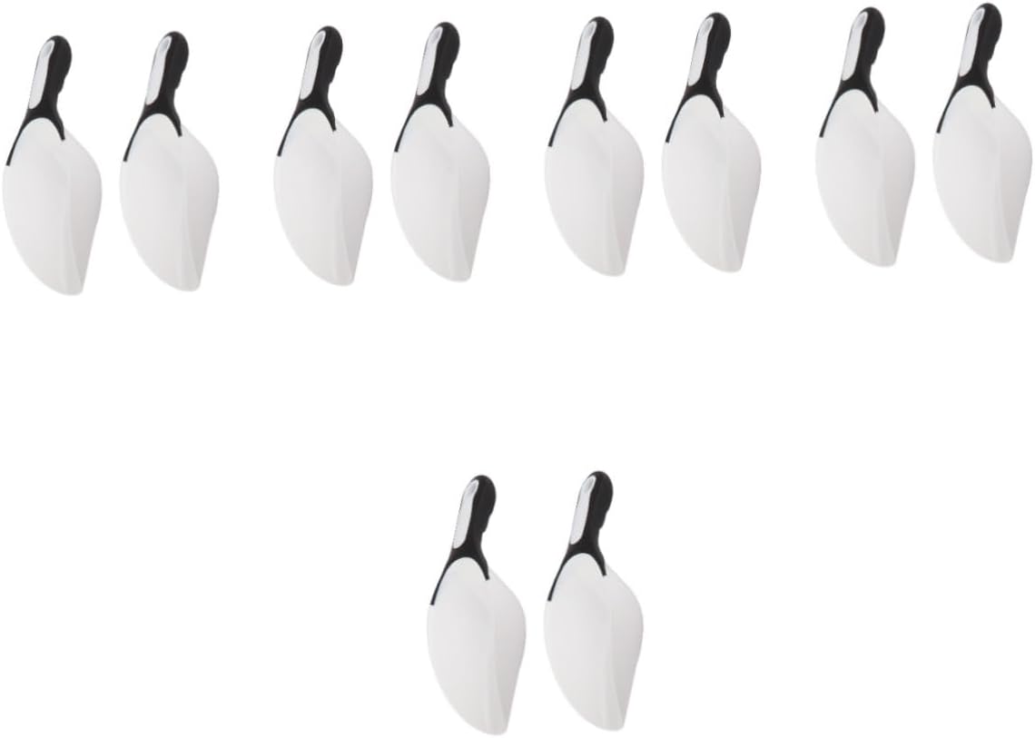 PRETYZOOM 5sets Ice Cube Shovel Flour Shovel Machine Flat Pan Coffe Beans Food Shovel Food Scoop Small Flour Scoop Candy Scoop Shovel for Ice Cubes Kitchen Scoop French Fries Scoop Pp 2pcs*5