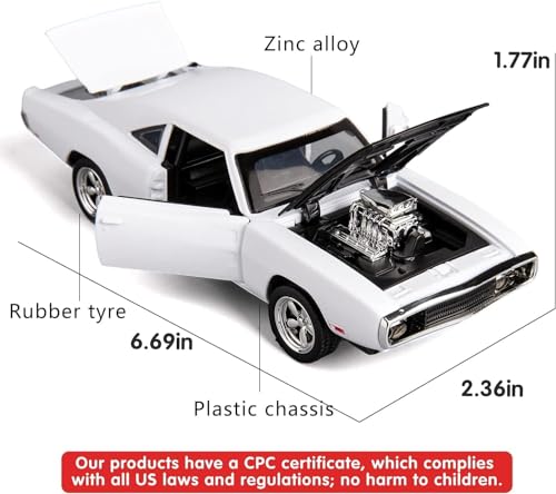 Image of Kiddie Galaxia Fast & Furious 7 Model Car Sports Car 1:32 Exclusive Alloy Metal Pull Back Die-cast Diecast Metal Pullback Toy with Openable Doors & Light Music Toys for Kids【Colors as Per Stock】