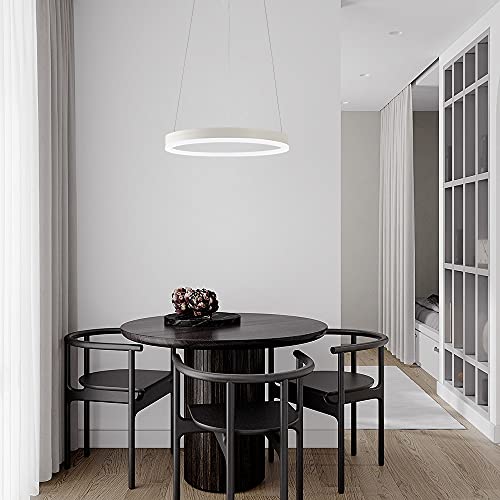 STARRYOL Modern Pendant Light LED Pendant Light Adjustable White 20 W for Living Room Dining Room Bedroom - Image 2
